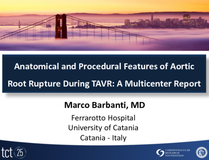 Anatomical and Procedural Features of Aortic Root Rupture During TAVR: A Multicenter Report