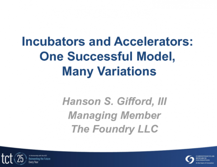 Incubators and Accelerators