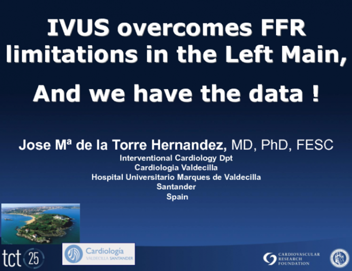 IVUS Overcomes FFR Limitations in the Left Main, and We Have the Data!