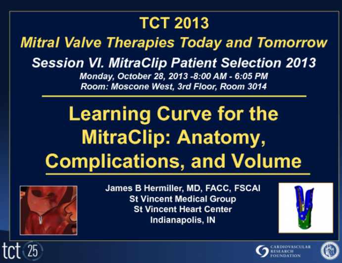 Learning Curve for the MitraClip – Anatomy, Complications, Volume