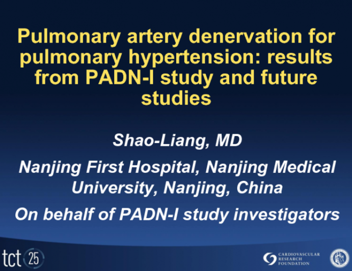 Pulmonary Artery Denervation for Pulmonary Hypertension: PADN-1 Results and Fuure Clinical Studies