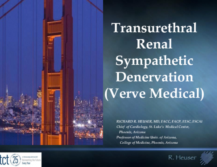 Trans-ureteral Renal Sympathetic Denervation (Verve Medical)