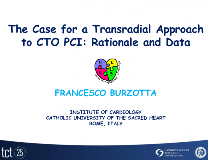 The Case for a Transradial Approach to CTO PCI: Rationale and Data