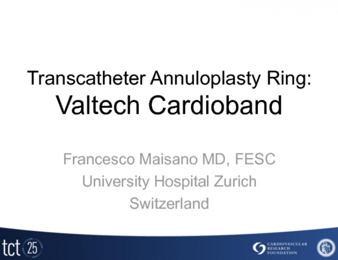 Transcatheter Annuloplasty Ring: Valtech Cardioband