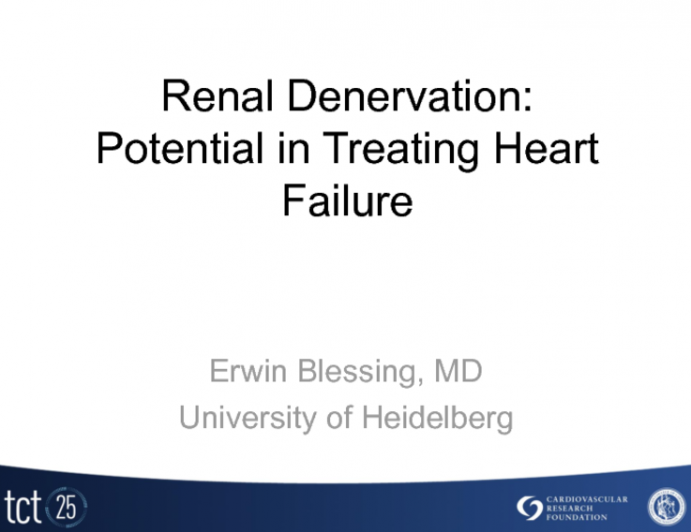 Renal Denervation: Potential in Treating Heart Failure