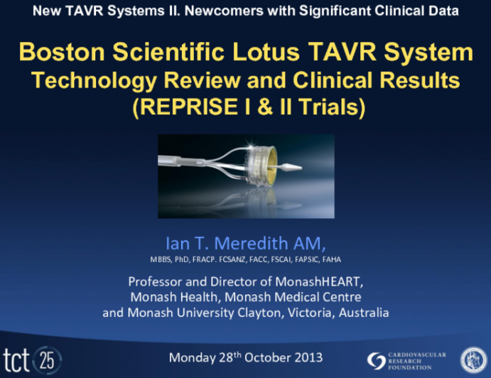 Technology Review and Clinical Results (REPRISE I and II Trials)