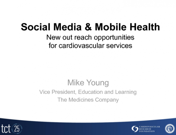 Social Media and Mobile Health: New Out Reach Opportunities for Cardiovascular Services