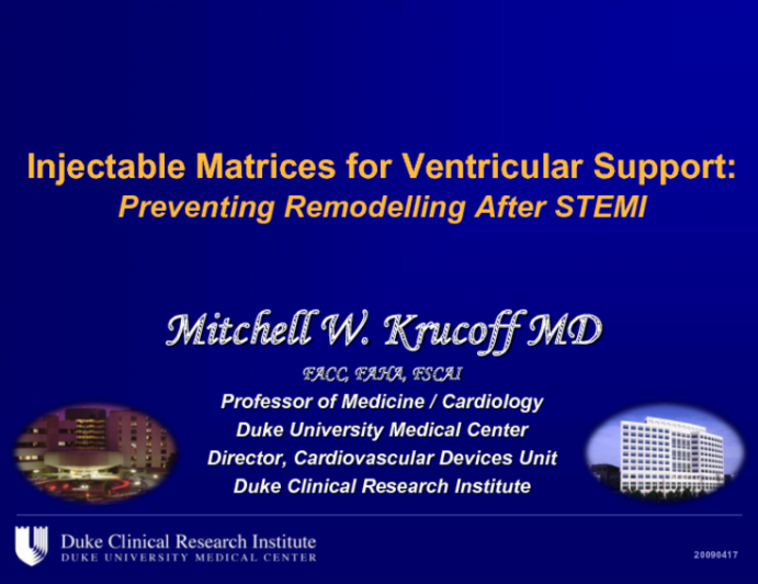 Injectible Matrices for Ventricular Support