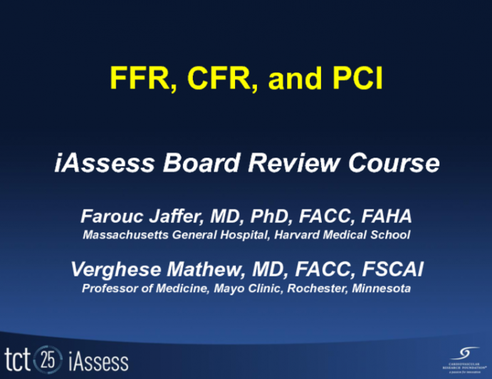 FFR, CFR and PCI