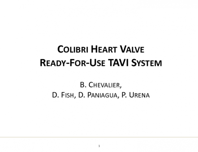 The Colibri TAVR System