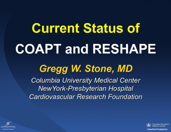 Current Status of COAPT and ReSHAPE