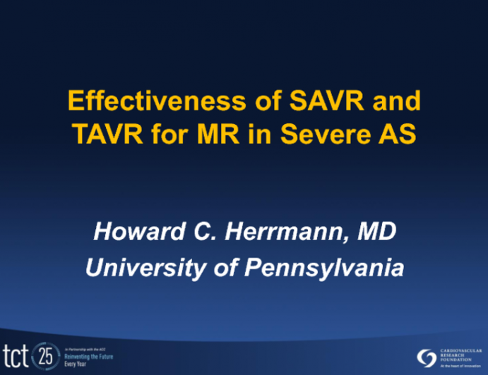 Mitral Regurgitation in Aortic Stenosis: How Often Is Surgical or Transcatheter Aortic Valve Replacement Effective?