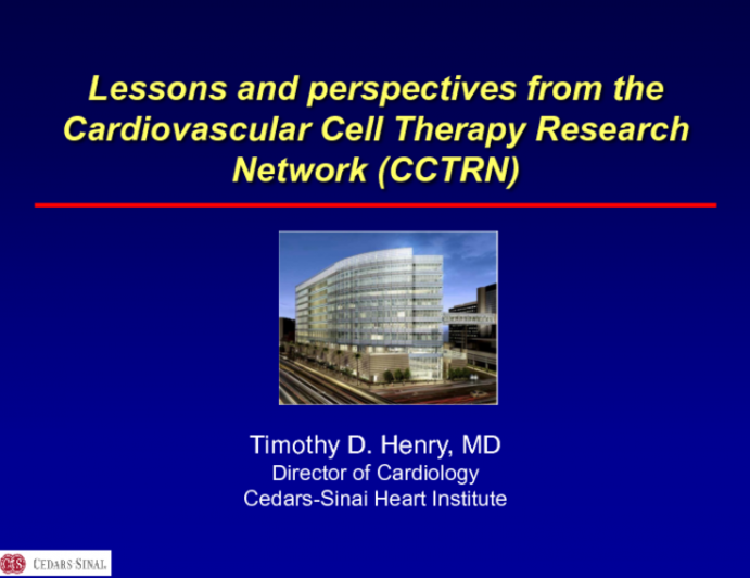 Accomplishments of the NIH-Sponsored Cell Therapy Network