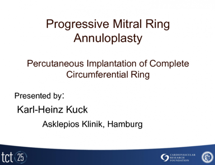 Cardiac Implant Percutaneous Complete Annuloplasty Ring