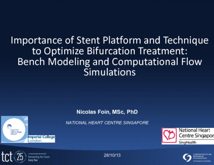 Importance of Stent Platform and Technique to Optimize Bifurcation Treatment: Bench Modeling and Computational Flow Simulations