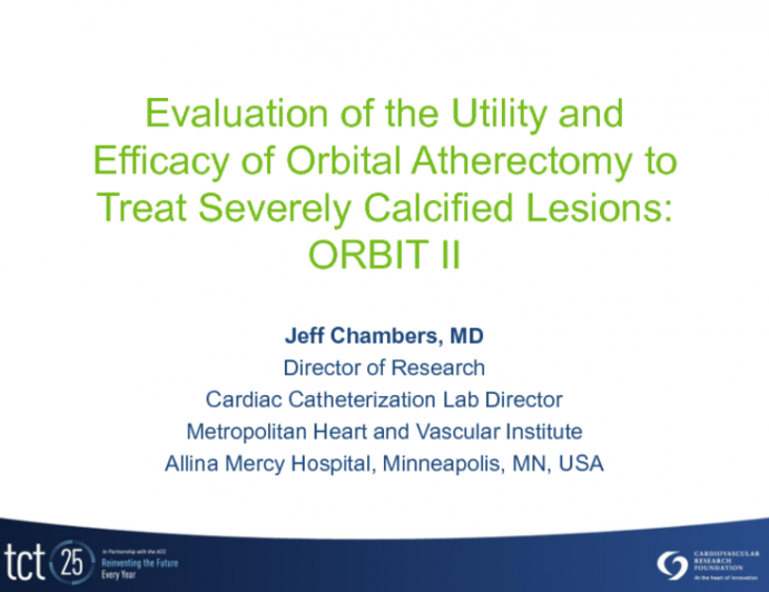 Utility and Effectiveness of Orbital Atherectomy to Treat Heavily Calcified Lesions: ORBIT II