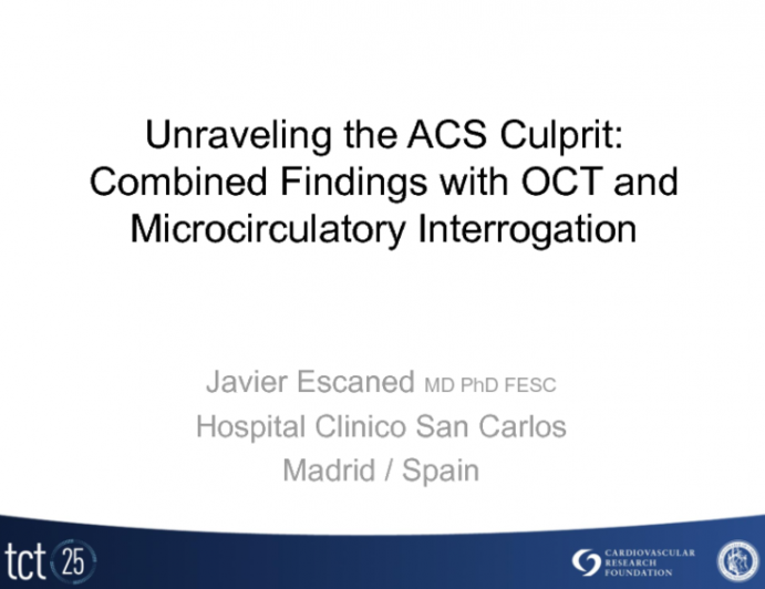 Unraveling the ACS Culprit: Combined Findings with OCT and Microcirculatory Interrogation