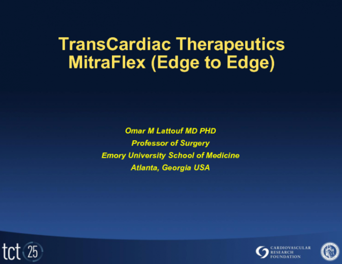 TransCardiac Therapeutics MitraFlex (Edge to Edge)