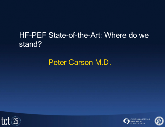 HFpEF State-of-the-Art:  Where do we stand?