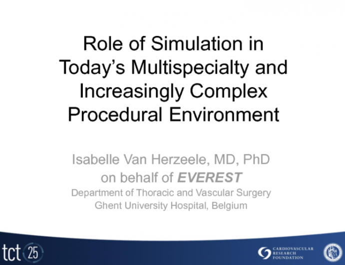 Role of Simulation in Today's Multispecialty and Increasingly Complex Procedural Environment