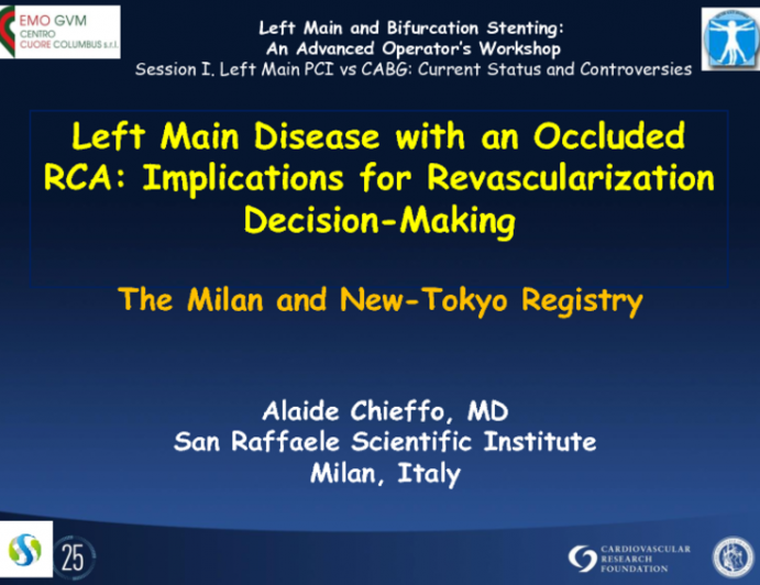 Left Main Disease with an Occluded RCA: Implications for Revascularization Decision-making