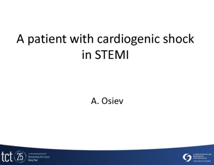 Case Presentation: A Patient with Cardiogenic Shock in STEMI