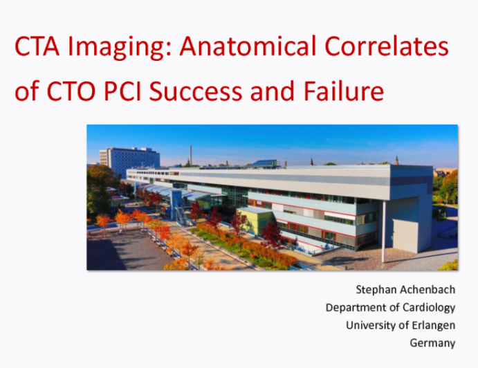 CTA Imaging: Anatomical Correlates of CTO PCI Success and Failure (With Case Examples)