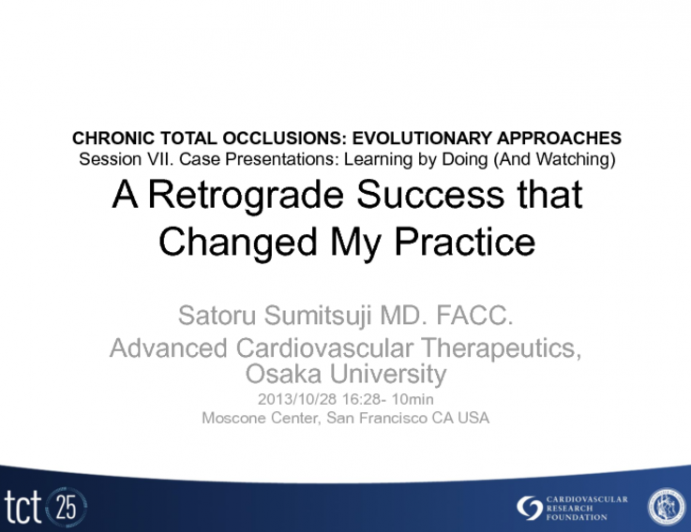 Case #2: A Retrograde Success that Changed My Practice