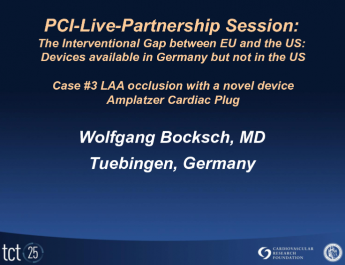 Case #3: LAA Closure With a Novel Device