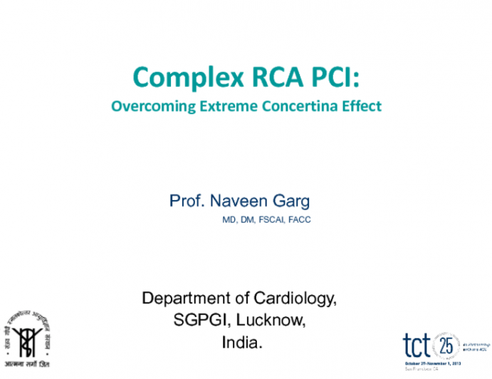 Case 1: Complex RCA PCI