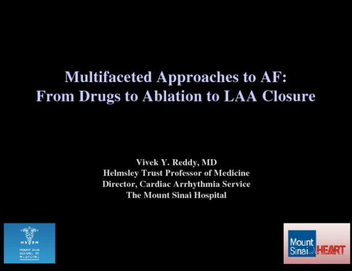 Introduction: Multifaceted Approaches to Atrial Fibrillation: From Drugs to Ablation to Left Atrial Appendage Closure