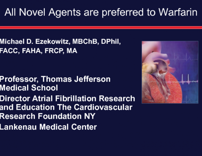 All Novel Agents are Preferred to Warfarin