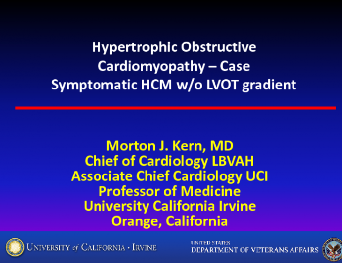 Case Presentation and Topic Review: A Symptomatic HCM Patient Without Resting Obstruction