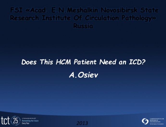 Case Presentation and Topic Review: Does This HCM Patient Need an ICD?