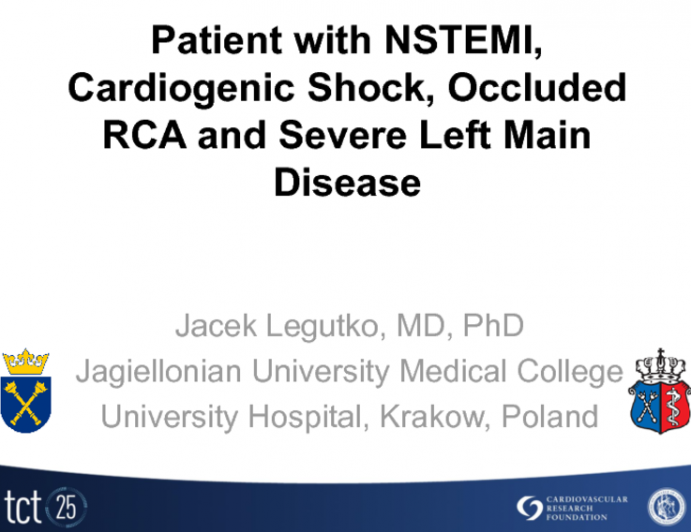 Case Presentation 2: Patient with NSTEMI, Cardiogenic Shock, Occluded RCA and Severe Left Main Disease