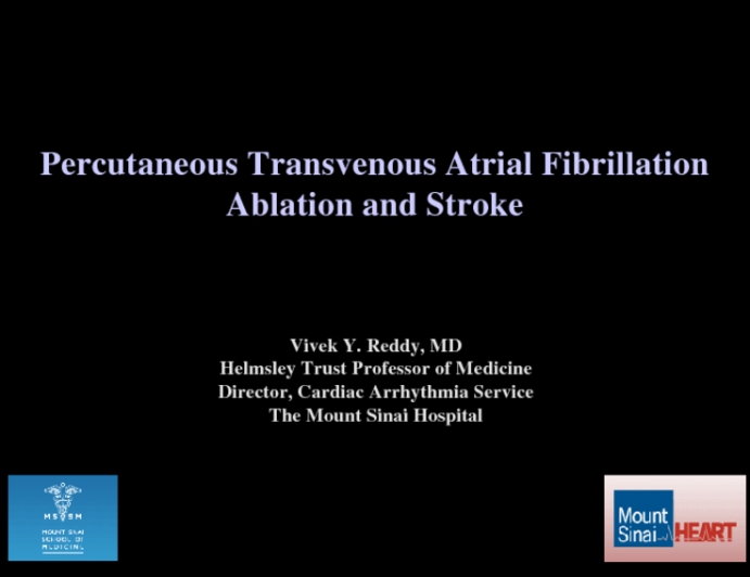 Percutaneous Transvenous Atrial Fibrillation Ablation and Stroke