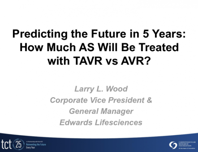 Predicting the Future in Five Years: How Much AS Will Be Treated with TAVR vs AVR?