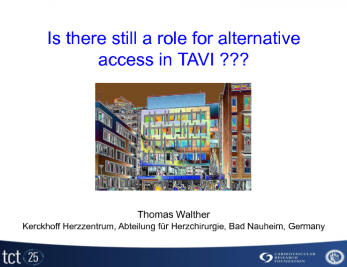 Is There Still a Role for Alternative Access in TAVR (Transapical, Other)?