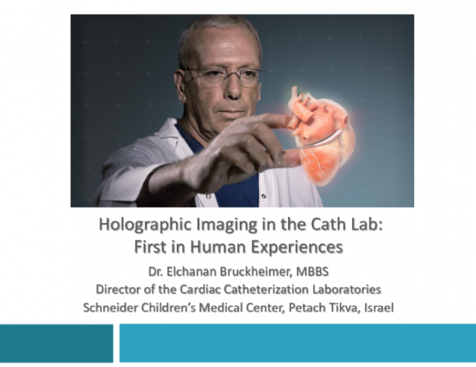 Holographic Imaging in the Cath Lab: First in Human Experiences