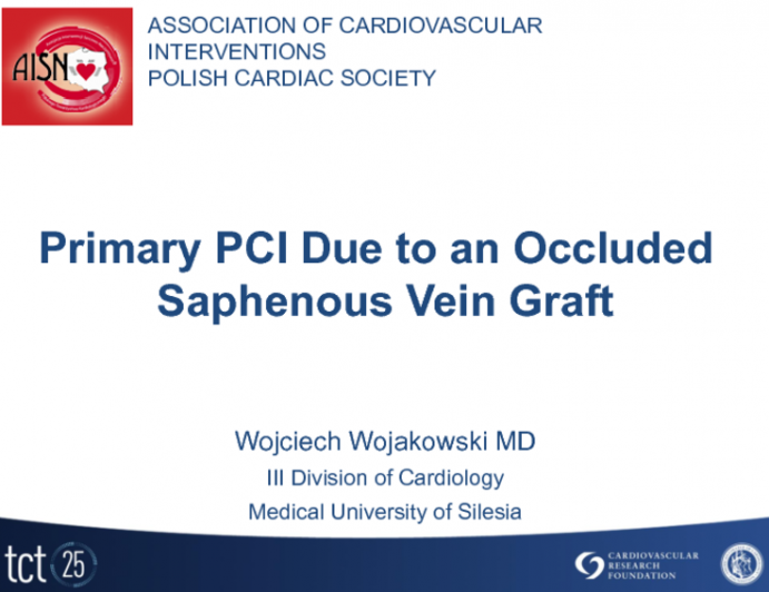 Case Presentation 4: Primary PCI Due to an Occluded Saphenous Vein Graft