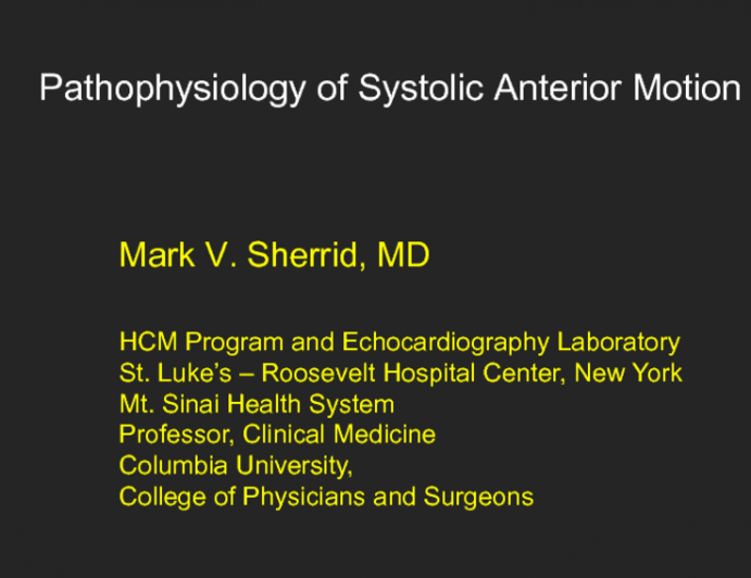 Case Presentation and Topic Review: Why Does This Patient Have Outflow Tract Obstruction?