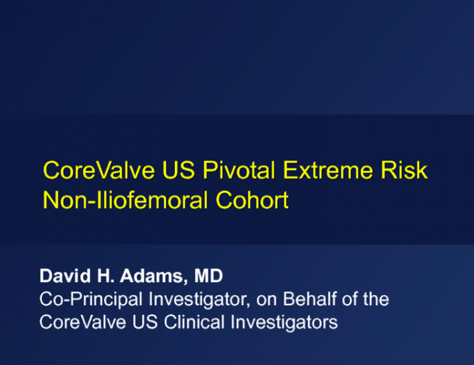 Neurological Events in the CoreValve US Extreme Risk Study