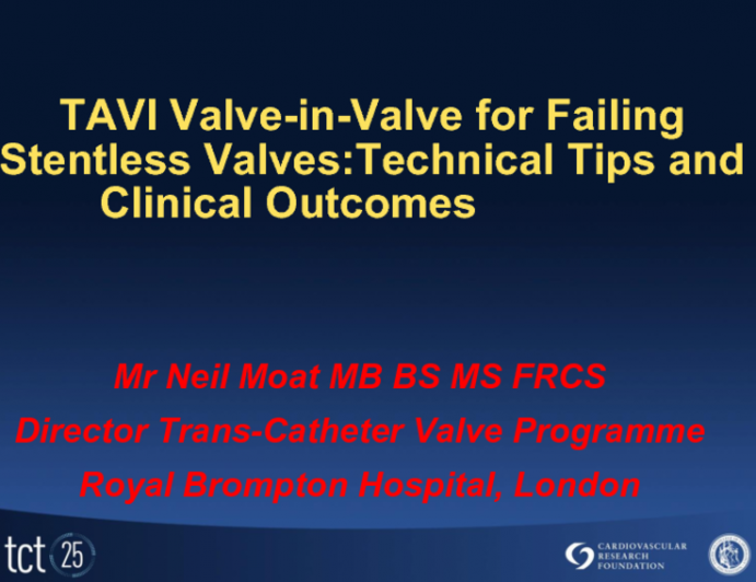 TAVI Valve-in-Valve for Failing Stentless Valves: Technical Tips and Clinical Outcomes