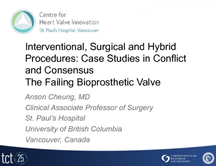 Case Presentations: The Issue: Introducing Two Cases of Degenerative Bioprosthetic Valves (One Aortic, One Mitral) Which Might Invoke Different Approaches