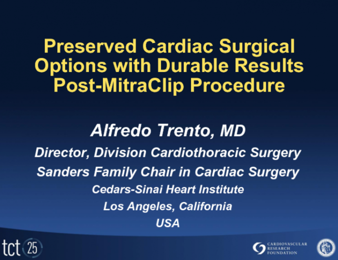 TCT-88. Outcomes of Cardiac Surgery are Preserved Following the MitraClip Procedure.