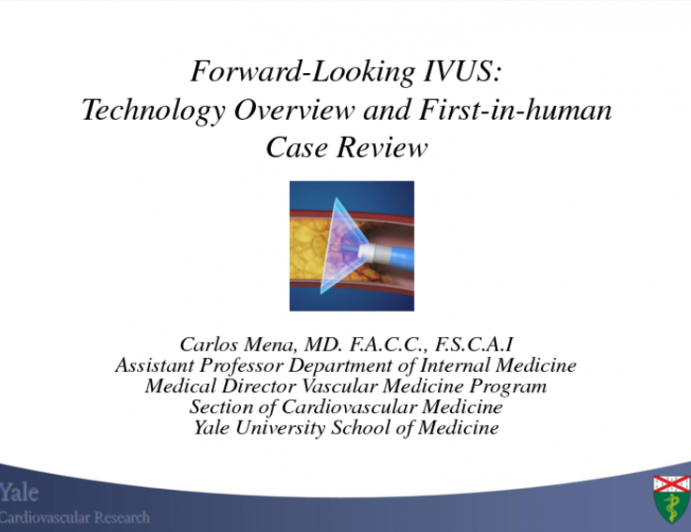 TCT-73. Forward-Looking IVUS: Technology Overview and First-in-human Case Review