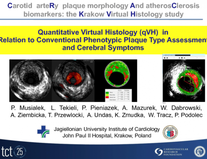 TCT-75. Novel Fully-Quantitative Virtual Histology Analysis of Confluent Necrotic Core Size and Fibrous Cap Thickness in Relation to Conventional Phenotypic Plaque Type Assessme...