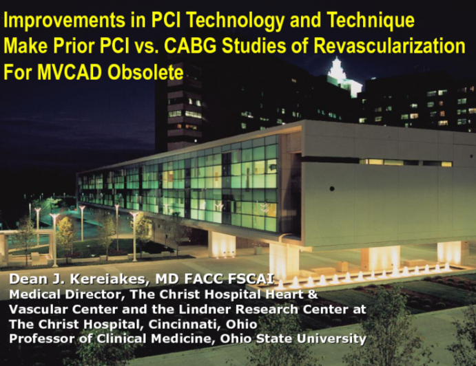 Position Statement: Given the Advances in Stent Technology, Pharmacology, Imaging and Technique, All the Prior PCI vs. CABG Trials Are Archaic and Obsolete!