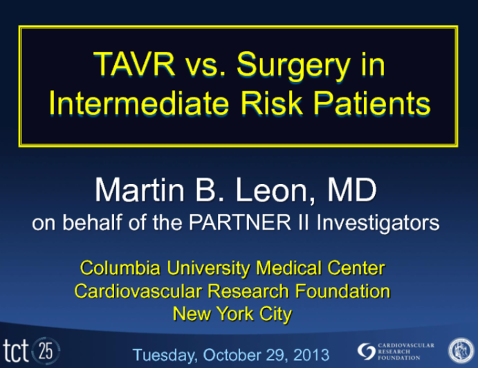 TAVR vs. Surgery in Intermediate Risk Patients