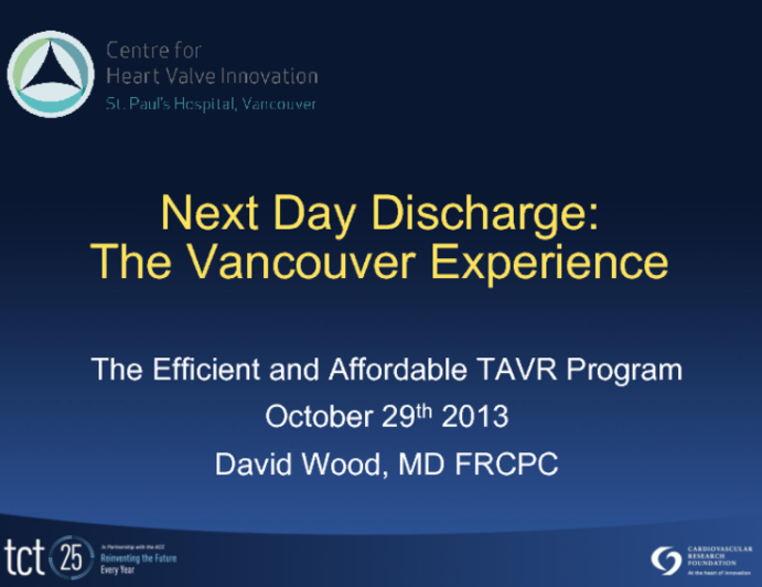 Next-Day Discharge: The Vancouver Experience